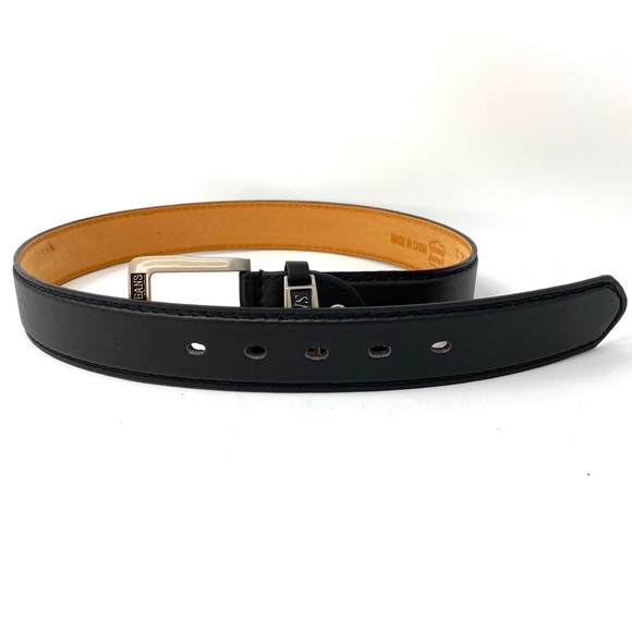 😳SALE😳 Men’s Belts Real Solid Leather Dress Casual Black - Picture 4 of 6